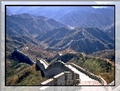 Mur, Chiński, Góry