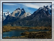 Jezioro, Góry, Patagonia